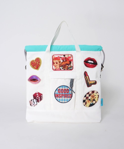 Cepica(セピカ)の「【Cepica×CONTROL FREAK】パッチナイロン3Wayスクエアトート(別注)(トートバッグ・レディース・オフホワイト/ネイビー・FREE)」の11枚目の写真