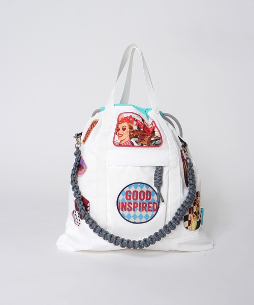 Cepica(セピカ)の「【Cepica×CONTROL FREAK】パッチナイロン3Wayスクエアトート(別注)(トートバッグ・レディース・オフホワイト/ネイビー・FREE)」の13枚目の写真