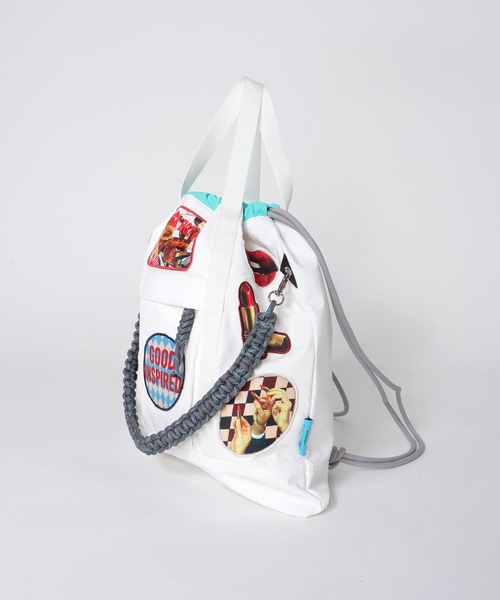 Cepica(セピカ)の「【Cepica×CONTROL FREAK】パッチナイロン3Wayスクエアトート(別注)(トートバッグ・レディース・オフホワイト/ネイビー・FREE)」の14枚目の写真