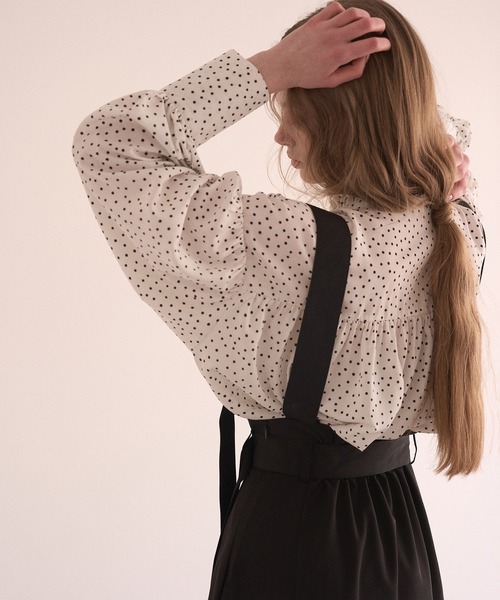 MIELI INVARIANT(ミエリインヴァリアント)の「Dot Frill Classical Blouse(シャツ/ブラウス・レディース・ホワイト系その他/ブラック系その他・FREE)」の19枚目の写真
