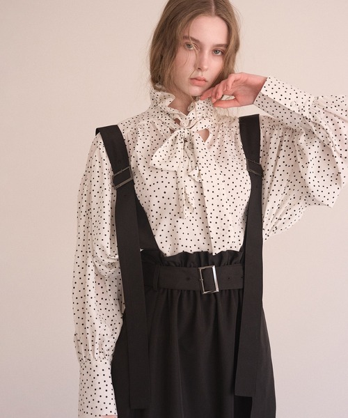 MIELI INVARIANT(ミエリインヴァリアント)の「Dot Frill Classical Blouse(シャツ/ブラウス・レディース・ホワイト系その他/ブラック系その他・FREE)」の21枚目の写真