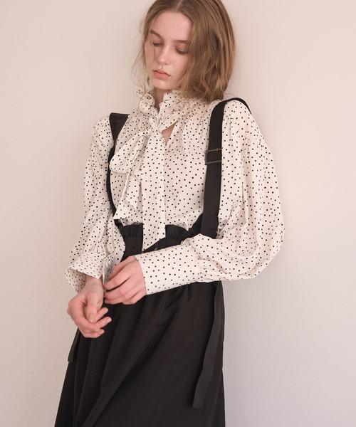 MIELI INVARIANT(ミエリインヴァリアント)の「Dot Frill Classical Blouse(シャツ/ブラウス・レディース・ホワイト系その他/ブラック系その他・FREE)」の22枚目の写真