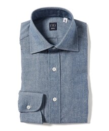 BEAMS F | シャンブレー ワイドカラーシャツ(シャツ/ブラウス)