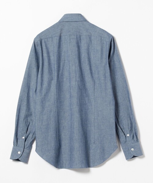 BEAMS F（ビームスエフ）の「シャンブレー ワイドカラーシャツ（シャツ/ブラウス・メンズ・インディゴブルー・41）」の6枚目の写真