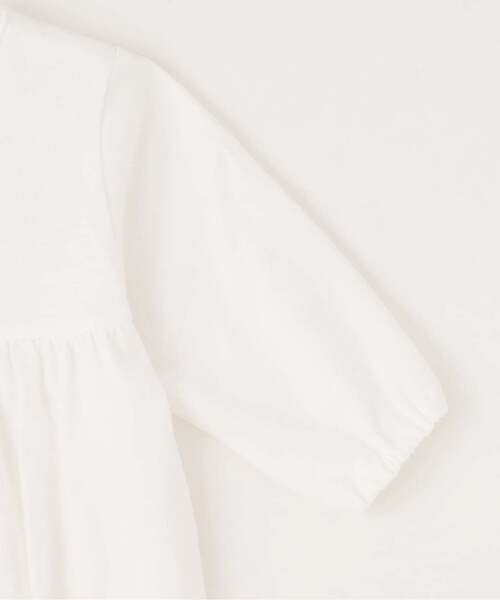 sense of wonder（センスオブワンダー）の「アジサイレースエプロンつき2WAYオール【オーガニック】（ロンパース・キッズ・ピンク/レモンイエロー・50-70cm）」の7枚目の写真