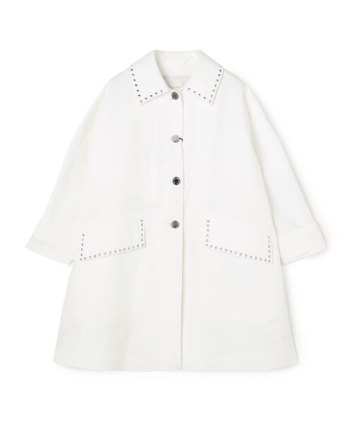 Mackintosh(マッキントッシュ)の「【別注】MACKINTOSH HUMBIE STUDS コート(ステンカラーコート・レディース・ライトベージュ/ブラック/ホワイト/グリーン/レッド・6)」の2枚目の写真