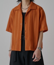 Lui's（ルイス）の「ウーリーレースオープンカラーシャツ（シャツ/ブラウス）」