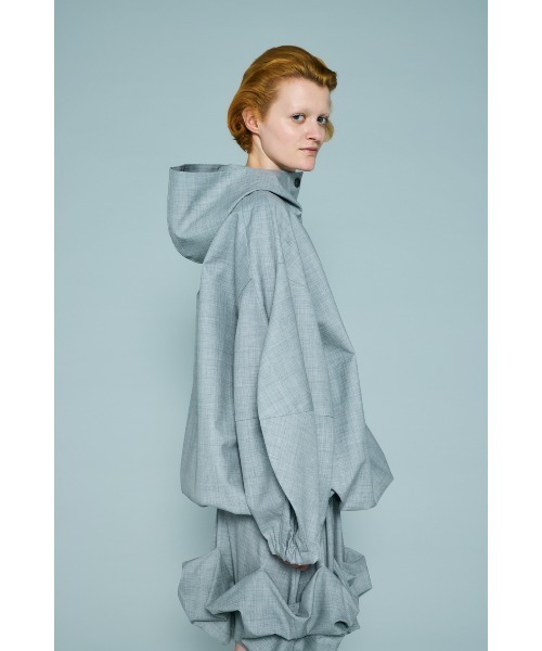 ENFOLD（エンフォルド）の「ANORAK HOODIE（パーカー・レディース・杢グレー・38）」の5枚目の写真