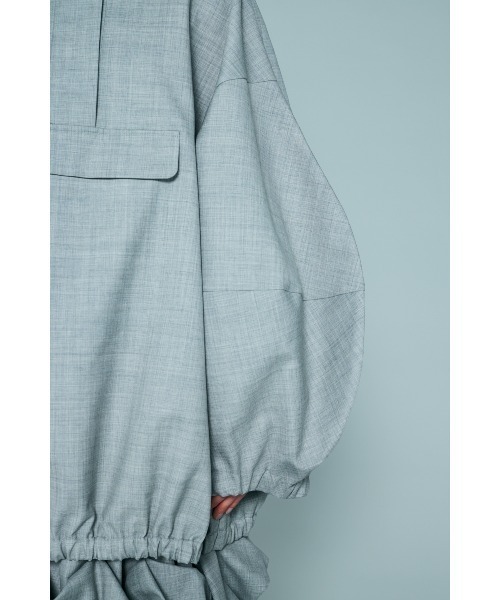 ENFOLD（エンフォルド）の「ANORAK HOODIE（パーカー・レディース・杢グレー・38）」の9枚目の写真