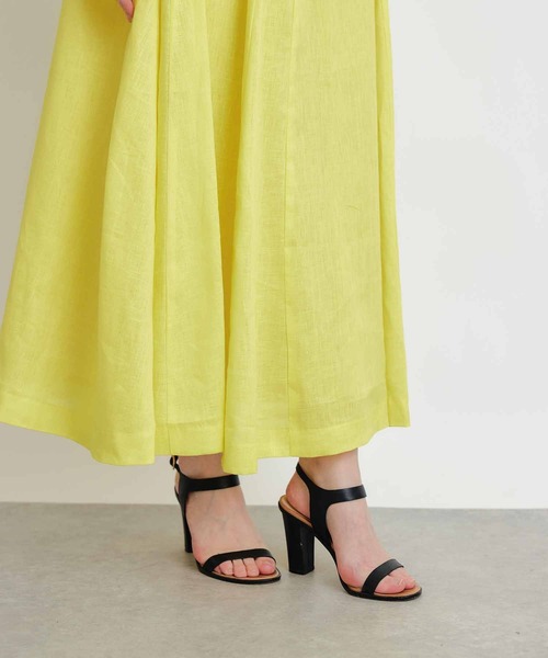 PICCIN（ピッチン）の「麻ドレープAラインスカート（スカート・レディース・ターコイズブルー/ピンク/イエロー・M）」の11枚目の写真