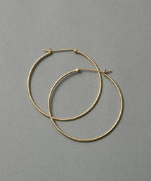 《WEB限定》【SAMH by LILAS】フープピアス50mmK18GP（両耳）