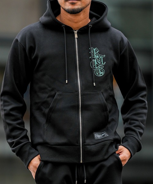 adamsJUGGLER（アダムスジャグラー）の「RTEG T.C.O.E ジップフーディー（パーカー・メンズ・ブラック/ホワイト・XL/L/M/S）」の3枚目の写真
