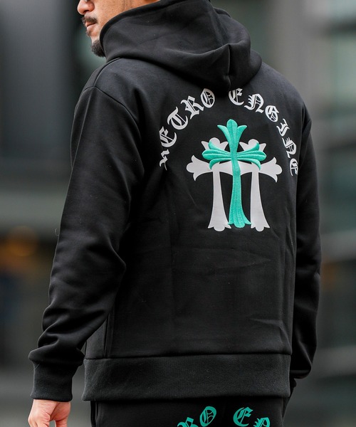 adamsJUGGLER（アダムスジャグラー）の「RTEG T.C.O.E ジップフーディー（パーカー・メンズ・ブラック/ホワイト・XL/L/M/S）」の4枚目の写真