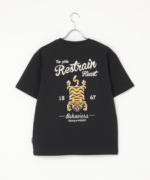 NO NEED(ノーニード)の「TIGER刺繍Tシャツ(Tシャツ/カットソー・メンズ・オフホワイト/ブラック/ブラウン/チャコール・M/L/LL)」の14枚目の写真