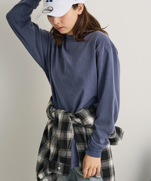 セール】【LIFEMAX】6.5oz ピグメントダイ ロングスリーブTシャツ ロン
