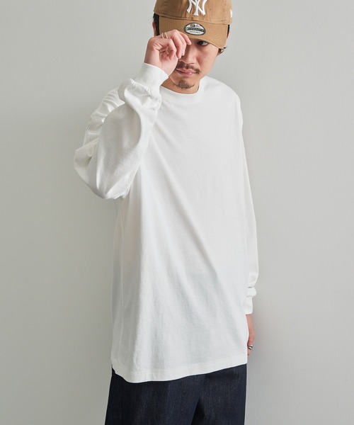 LIFEMAX（ライフマックス）の「【LIFEMAX】6.5oz ピグメントダイ ロングスリーブTシャツ ロンT 無地 長袖 ヴィンテージ風 フェード 古着風 色落ち MS1171（Tシャツ/カットソー・メンズ・オフホワイト/ブラック/ネイビー・S/M/L/XL）」の13枚目の写真