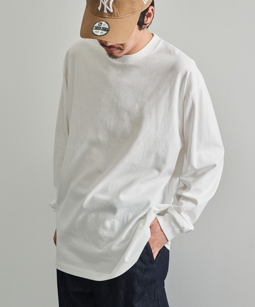 LIFEMAX（ライフマックス）の「【LIFEMAX】6.5oz ピグメントダイ ロングスリーブTシャツ ロンT 無地 長袖 ヴィンテージ風 フェード 古着風 色落ち MS1171（Tシャツ/カットソー・メンズ・オフホワイト/ブラック/ネイビー・S/M/L/XL）」の15枚目の写真