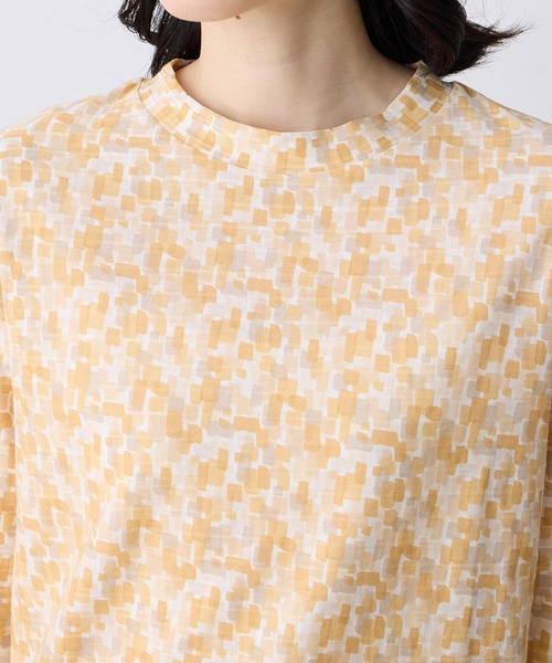 DECOY SINCE 1981(デコイシンスイチキュウハチイチ)の「ジャガードプリント8部袖Tシャツ【綿100%・オーガニックコットンブレンド】(Tシャツ/カットソー・レディース・グリーン/ブルー/オレンジ・M/LL/L)」の16枚目の写真