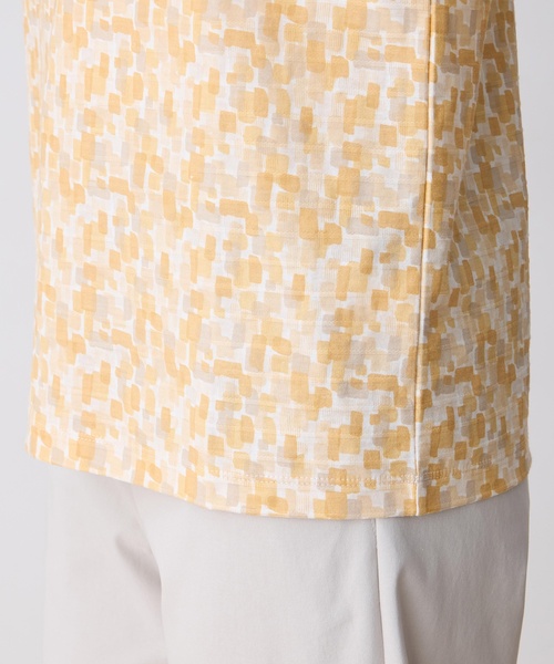DECOY SINCE 1981(デコイシンスイチキュウハチイチ)の「ジャガードプリント8部袖Tシャツ【綿100%・オーガニックコットンブレンド】(Tシャツ/カットソー・レディース・グリーン/ブルー/オレンジ・M/LL/L)」の18枚目の写真
