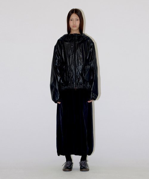 DIAGONAL（ダイアゴナル）の「TWO WAY HOODIE JUMPER (black)（ナイロンジャケット・レディース・その他・FREE）」の5枚目の写真