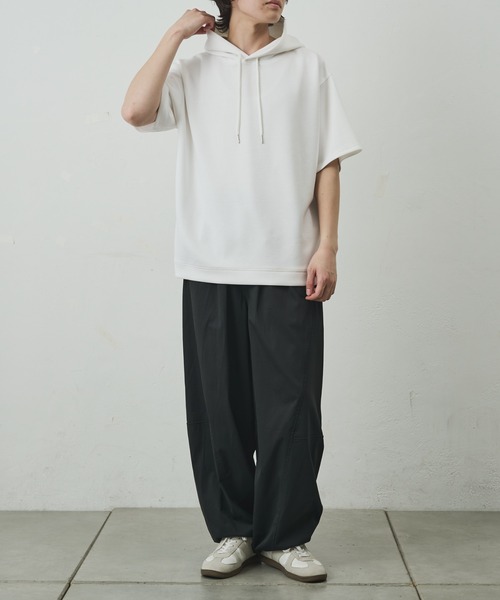 COLONY 2139(コロニートゥーワンスリーナイン)の「ダイバーポンチ半袖パーカー(Tシャツ/カットソー・メンズ・ブラック/ホワイト/ブルー/チャコールグレー・LARGE/MEDIUM)」の12枚目の写真