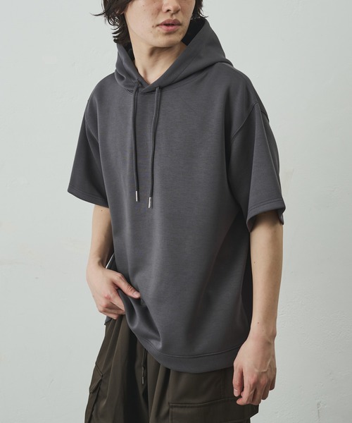 COLONY 2139(コロニートゥーワンスリーナイン)の「ダイバーポンチ半袖パーカー(Tシャツ/カットソー・メンズ・ブラック/ホワイト/ブルー/チャコールグレー・LARGE/MEDIUM)」の20枚目の写真
