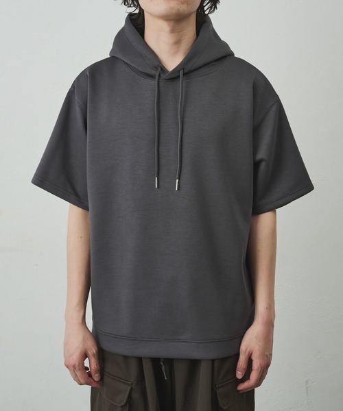 COLONY 2139(コロニートゥーワンスリーナイン)の「ダイバーポンチ半袖パーカー(Tシャツ/カットソー・メンズ・ブラック/ホワイト/ブルー/チャコールグレー・LARGE/MEDIUM)」の6枚目の写真