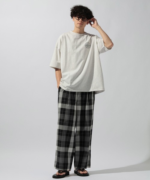 niko and...（ニコアンド）の「チェックブロードパンツ（その他パンツ・メンズ・ブラック/ブラウン/イエロー・MEDIUM/LARGE）」の4枚目の写真
