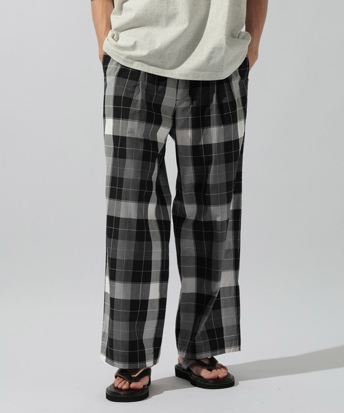 niko and...（ニコアンド）の「チェックブロードパンツ（その他パンツ・メンズ・ブラック/ブラウン/イエロー・MEDIUM/LARGE）」の6枚目の写真