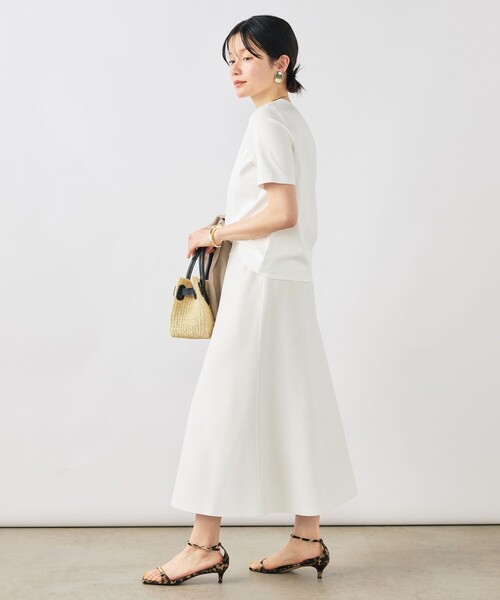 NOLLEY’S Sophi(ノーリーズソフィ)の「《手洗い可能》W&Wベイシック丈ロゴTシャツ(Tシャツ/カットソー・レディース・ホワイト系その他3/ホワイト系その他2・38)」の4枚目の写真