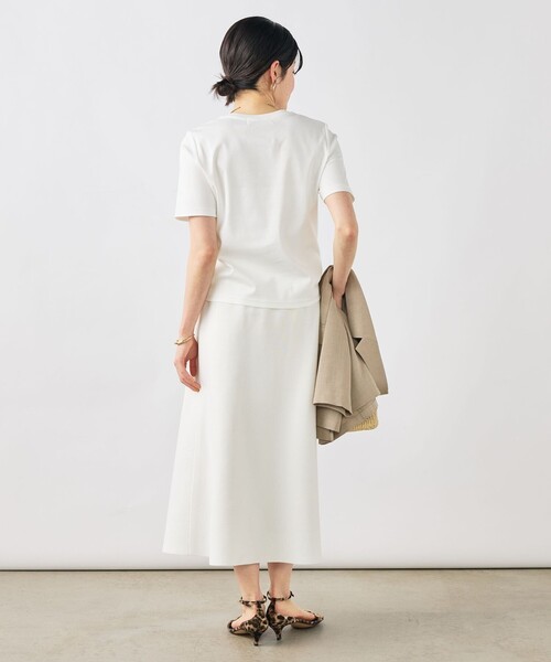 NOLLEY’S Sophi(ノーリーズソフィ)の「《手洗い可能》W&Wベイシック丈ロゴTシャツ(Tシャツ/カットソー・レディース・ホワイト系その他3/ホワイト系その他2・38)」の5枚目の写真