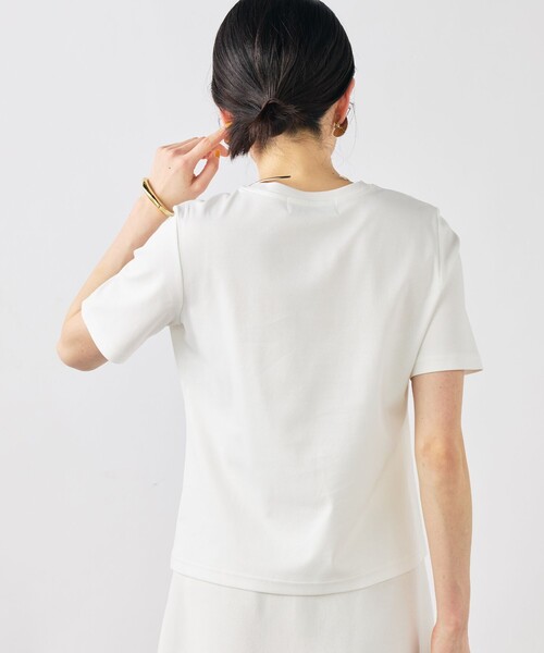 NOLLEY’S Sophi(ノーリーズソフィ)の「《手洗い可能》W&Wベイシック丈ロゴTシャツ(Tシャツ/カットソー・レディース・ホワイト系その他3/ホワイト系その他2・38)」の9枚目の写真