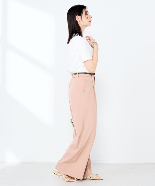 NOLLEY’S Sophi(ノーリーズソフィ)の「《手洗い可能》W&Wベイシック丈ロゴTシャツ(Tシャツ/カットソー・レディース・ホワイト系その他3/ホワイト系その他2・38)」の14枚目の写真