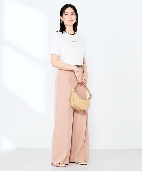 NOLLEY’S Sophi(ノーリーズソフィ)の「《手洗い可能》W&Wベイシック丈ロゴTシャツ(Tシャツ/カットソー・レディース・ホワイト系その他3/ホワイト系その他2・38)」の15枚目の写真