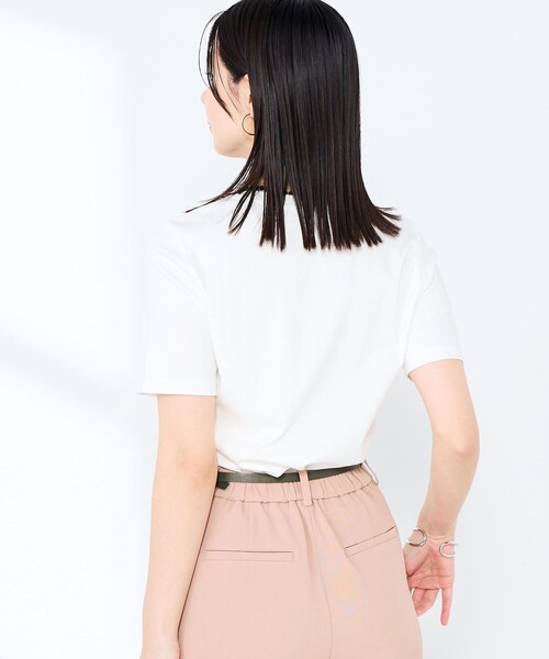 NOLLEY’S Sophi(ノーリーズソフィ)の「《手洗い可能》W&Wベイシック丈ロゴTシャツ(Tシャツ/カットソー・レディース・ホワイト系その他3/ホワイト系その他2・38)」の18枚目の写真