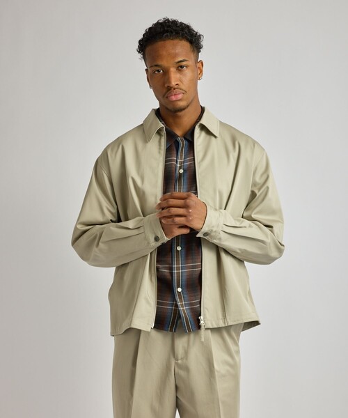 Saturdays NYC（サタデーズ ニューヨークシティ ）の「Harrison Zip Blouson（ブルゾン・メンズ・グレー/ブラック・S/L/M）」の6枚目の写真