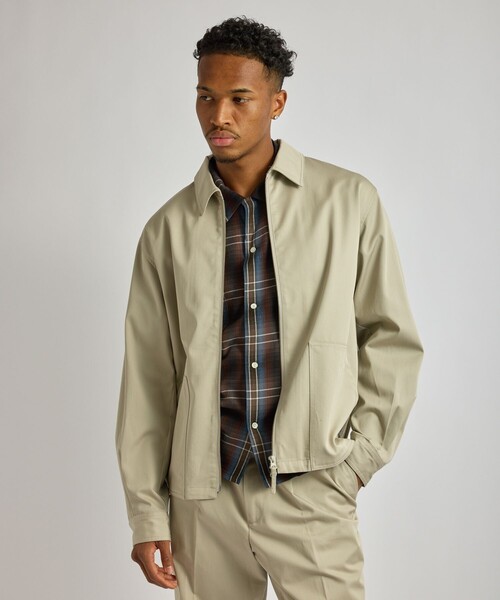 Saturdays NYC（サタデーズ ニューヨークシティ ）の「Harrison Zip Blouson（ブルゾン・メンズ・グレー/ブラック・S/L/M）」の2枚目の写真