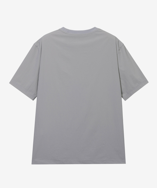 MINDBRIDGE（マインドブリッジ）の「[エアクール]マイクロエアホールレギュラーフィット半袖Tシャツ - 2カラー（Tシャツ/カットソー・メンズ・チャコールグレー/ベージュ・95/100/105/110）」の4枚目の写真