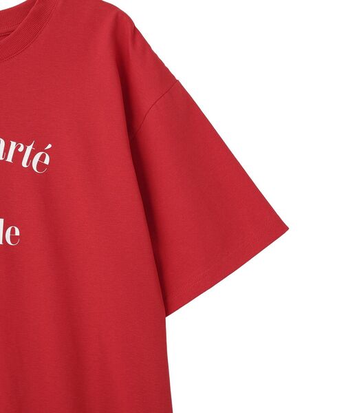 earth music&ecology(アースミュージックアンドエコロジー)の「【接触冷感】アソートプリントTシャツ(Tシャツ/カットソー・レディース・レッド/オフホワイト/チャコールグレー・FREE)」の13枚目の写真
