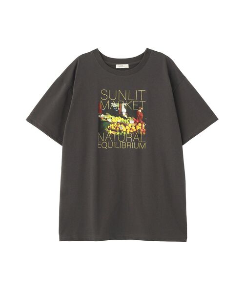 earth music&ecology(アースミュージックアンドエコロジー)の「【接触冷感】アソートプリントTシャツ(Tシャツ/カットソー・レディース・レッド/オフホワイト/チャコールグレー・FREE)」の10枚目の写真