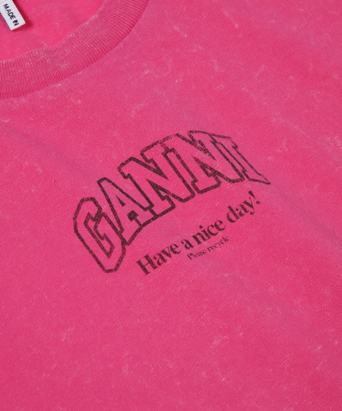 GANNI（ガニー）の「Future Essentials Washed Effect Tee（Tシャツ/カットソー・レディース・ブラウン系その他/その他・S/M/L）」の5枚目の写真