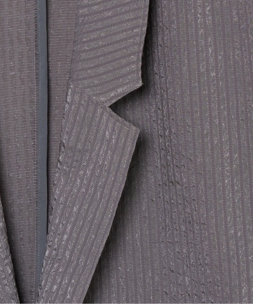 HELIOPOLE（エリオポール）の「SHEER DOBBY STRIPE JACKET（テーラードジャケット・レディース・グレー/ブラック・36/38）」の9枚目の写真