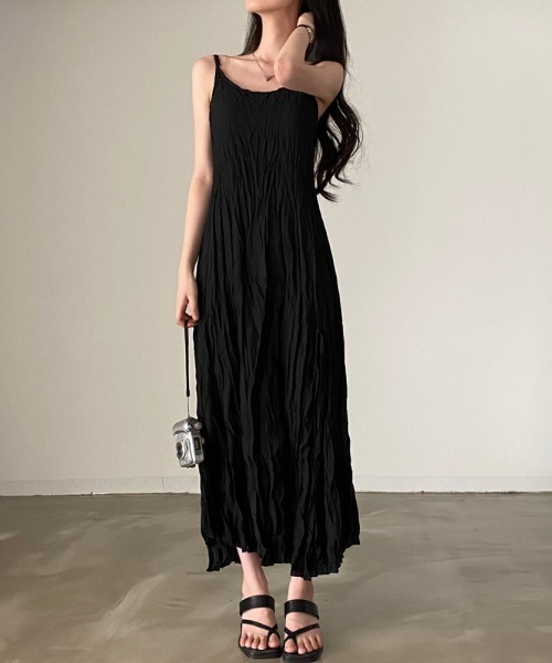 FREE STYLISTS（フリー スタイリスト）の「YUGA_YGMC　　Korean-style  Camisole summer dress（ワンピース・レディース・ホワイト/ブラック・FREE）」の19枚目の写真