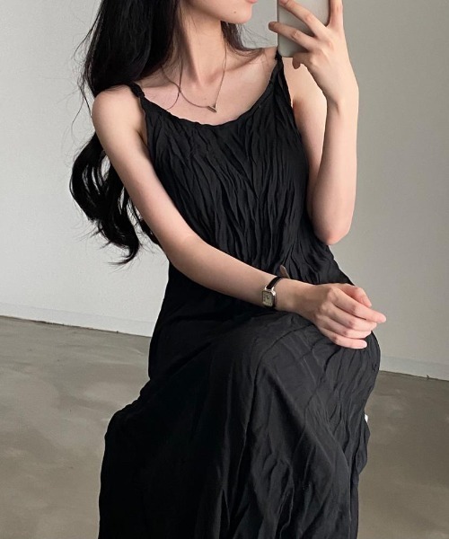 FREE STYLISTS（フリー スタイリスト）の「YUGA_YGMC　　Korean-style  Camisole summer dress（ワンピース・レディース・ホワイト/ブラック・FREE）」の20枚目の写真