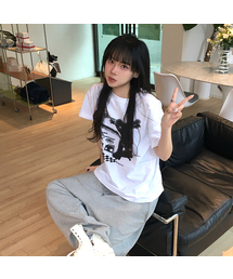 スケーターケイオーバーサイズ半袖Tシャツ(2色)