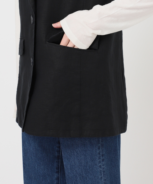 B.C STOCK（ベーセーストック）の「《追加》手洗い可 / フレンチリネンジレ（ベスト・レディース・ベージュ/ブラック/ブラウン・FREE）」の14枚目の写真