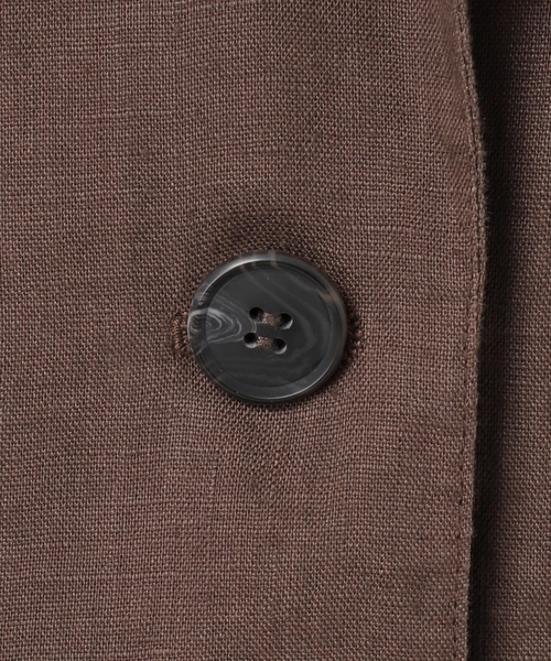 B.C STOCK（ベーセーストック）の「《追加》手洗い可 / フレンチリネンジレ（ベスト・レディース・ベージュ/ブラック/ブラウン・FREE）」の20枚目の写真