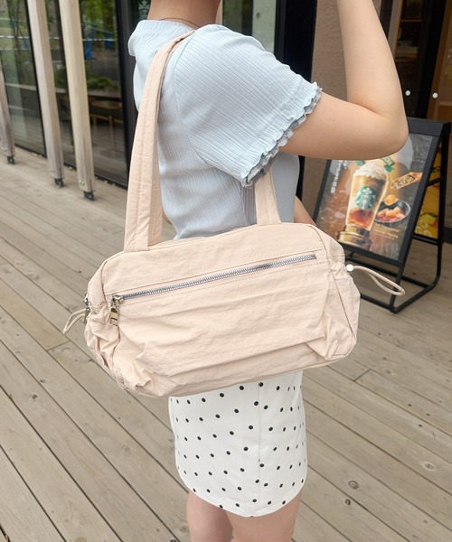 frunco(フランコ)の「【ZOZOTOWN限定】ナイロンボストンBAG(ボストンバッグ・レディース・ホワイト/ピンク/ブルー/ブラック・FREE)」の2枚目の写真
