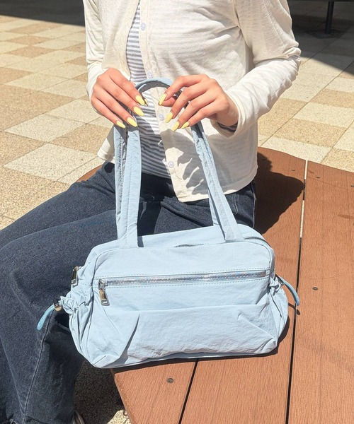frunco(フランコ)の「【ZOZOTOWN限定】ナイロンボストンBAG(ボストンバッグ・レディース・ホワイト/ピンク/ブルー/ブラック・FREE)」の3枚目の写真