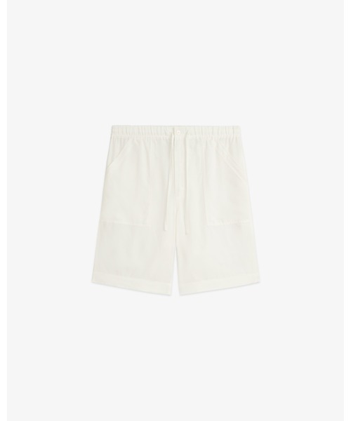 FRONT 11201(フロントワンワントゥーオーワン)の「Summer Rayon Easy Fatigue Shorts(その他パンツ・メンズ・ブラック/ホワイト・L/M/S)」の2枚目の写真